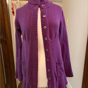 Athleta Purple Women's Cardigan Sweater